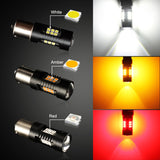 2Pcs Car Light 1156 LED BA15S P21W LED BAU15S PY21W BAY15D 1157 P21/5W R5W 21 SMD 3030 Auto Lamp Bulbs LED 12V - 24V