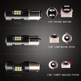 2Pcs Car Light 1156 LED BA15S P21W LED BAU15S PY21W BAY15D 1157 P21/5W R5W 21 SMD 3030 Auto Lamp Bulbs LED 12V - 24V