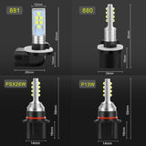 2pcs H27 880 881 PSX26W LED P13W LED Bulbs Car Fog Lamp H27/1 H27/2 6500K 1400LM Auto Driving Lamp DC 12V 24V