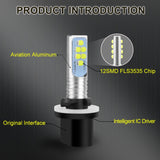 2pcs H27 880 881 PSX26W LED P13W LED Bulbs Car Fog Lamp H27/1 H27/2 6500K 1400LM Auto Driving Lamp DC 12V 24V