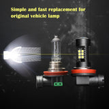 S&D 2pcs Car LED Lamps H11 H8 LED Bulbs HB4 Led HB3 9006 9005 P13W Yellow amber White 1200Lm 12V Car Driving Lamp Replace Lights