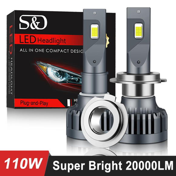 ZK30 LED Car Lights 110W/Pair 15000LM LED HB4 HB3 H8 H11 H7 H4 LED