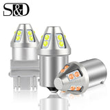 T20 LED W21/5W 7443 W21W 7440 PY21W P21W led BAY15D BA15S BAU15S Led Car LED Bulb P21/5W Turn Signal Light 1156 3157 P27W Lamp